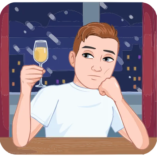 Стикер 11 Набор эмоджи с зимним vmoji из ВК в HD качестве
