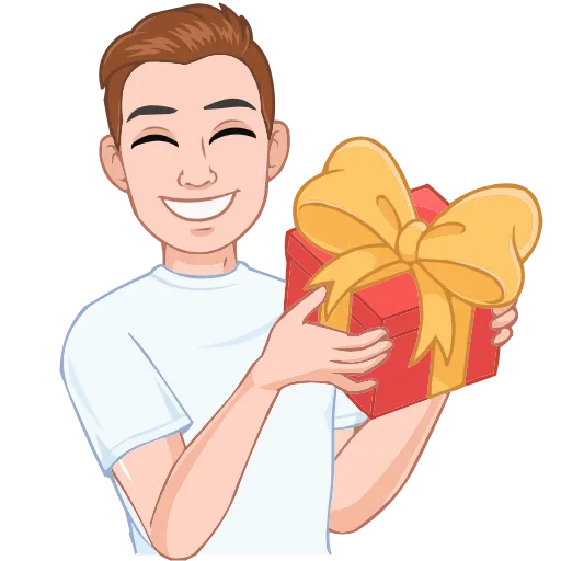 Стикер 15 Набор эмоджи с зимним vmoji из ВК в HD качестве