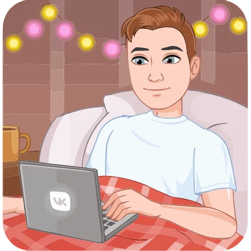 Стикер 4 Набор эмоджи с зимним vmoji из ВК в HD качестве