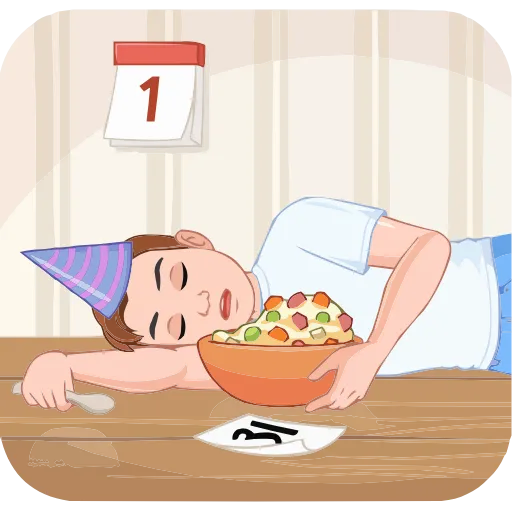 Стикер 14 Набор эмоджи с зимним vmoji из ВК в HD качестве