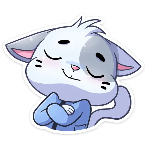 ☺️ Стикер «Зимние Бисквит и Ванилька» для Telegram