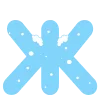 ❄️ Эмодзи «Зимние буквы в снегу» для Telegram