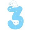 ❄️ Эмодзи «Зимние буквы в снегу» для Telegram