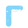 ❄️ Эмодзи «Зимние буквы в снегу» для Telegram