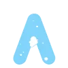 ❄️ Эмодзи «Зимние буквы в снегу» для Telegram