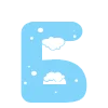 ❄️ Эмодзи «Зимние буквы в снегу» для Telegram