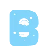 ❄️ Эмодзи «Зимние буквы в снегу» для Telegram