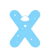 ❄️ Эмодзи «Зимние буквы в снегу» для Telegram