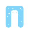 ❄️ Эмодзи «Зимние буквы в снегу» для Telegram