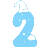 ❄️ Эмодзи «Зимние буквы в снегу» для Telegram