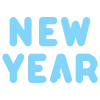 ❄️ Эмодзи «Зимние буквы в снегу» для Telegram