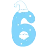 ❄️ Эмодзи «Зимние буквы в снегу» для Telegram