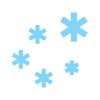 ❄️ Эмодзи «Зимние буквы в снегу» для Telegram