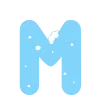 ❄️ Эмодзи «Зимние буквы в снегу» для Telegram