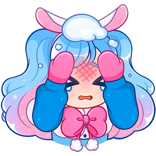 🫣 Стикер «Зимняя Долли Без Текста» для Telegram