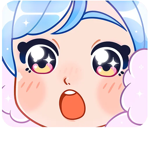 🤩 Стикер «Зимняя Долли Без Текста» для Telegram