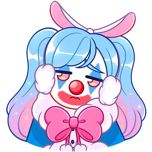 🤡 Стикер «Зимняя Долли Без Текста» для Telegram