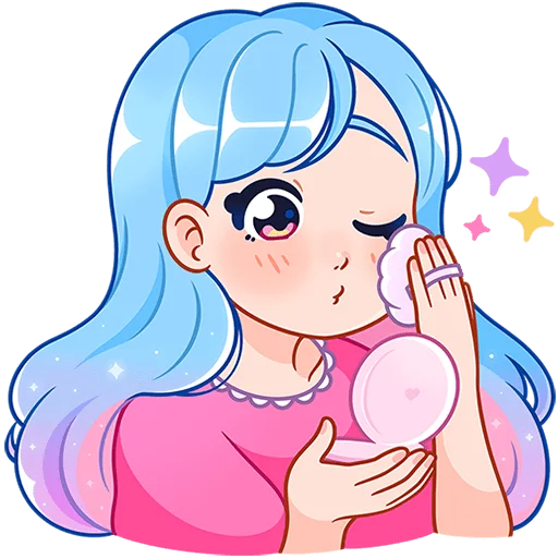 💅 Стикер «Зимняя Долли Без Текста» для Telegram