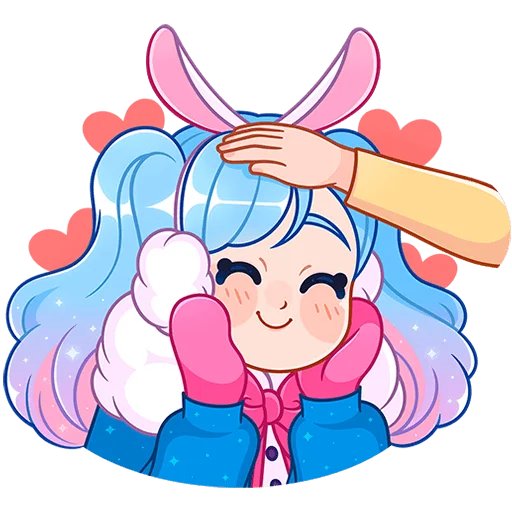 ☺️ Стикер «Зимняя Долли Без Текста» для Telegram