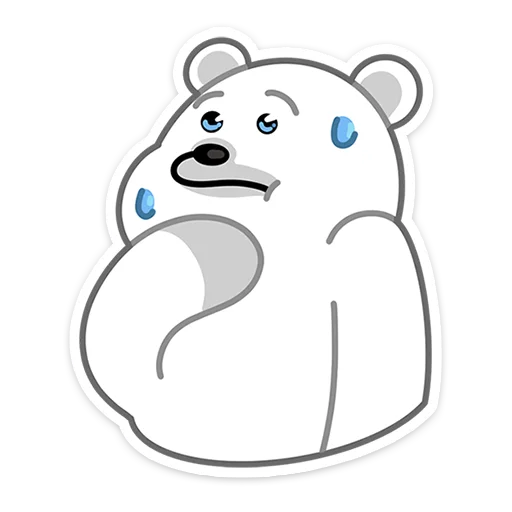 😓 Стикер «Зимние друзья» для Telegram