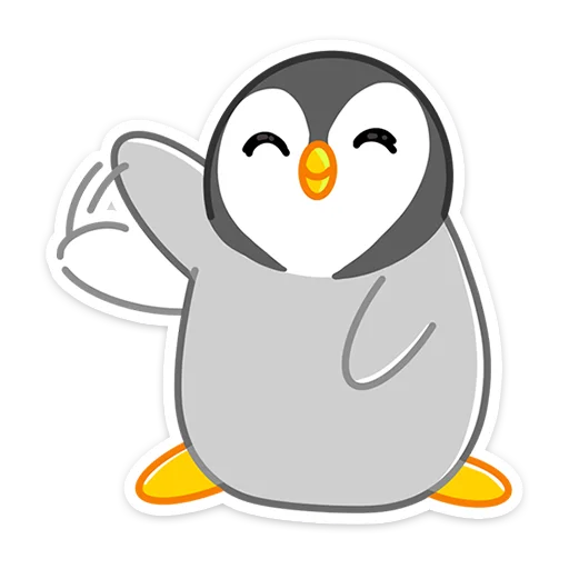 👋 Стикер «Зимние друзья» для Telegram