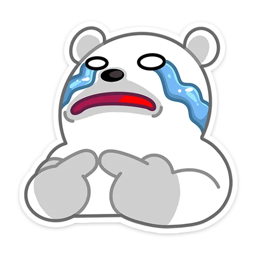 😭 Стикер «Зимние друзья» для Telegram