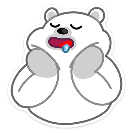 🤤 Стикер «Зимние друзья» для Telegram