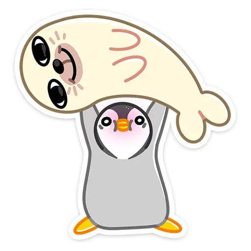 🥰 Стикер «Зимние друзья» для Telegram