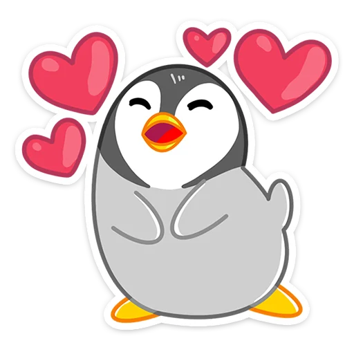 ❤️ Стикер «Зимние друзья» для Telegram