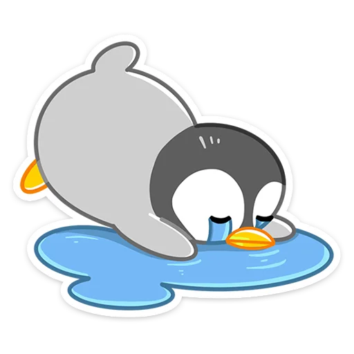 😭 Стикер «Зимние друзья» для Telegram