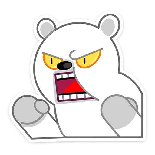 😡 Стикер «Зимние друзья» для Telegram