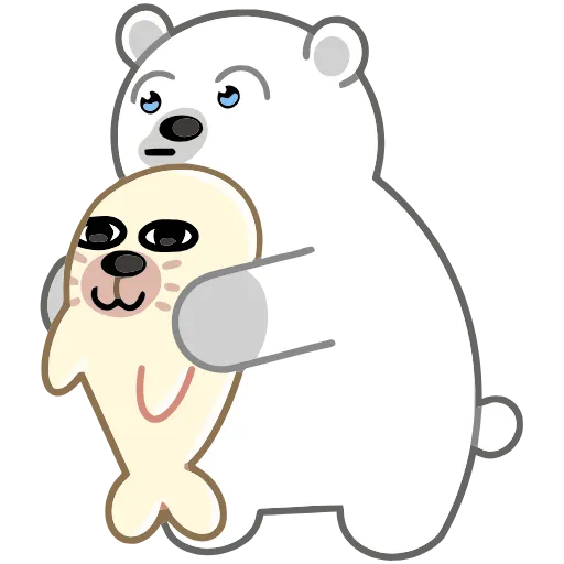 👇 Эмодзи «Зимние друзья» для Telegram