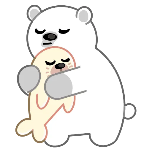 👐 Эмодзи «Зимние друзья» для Telegram