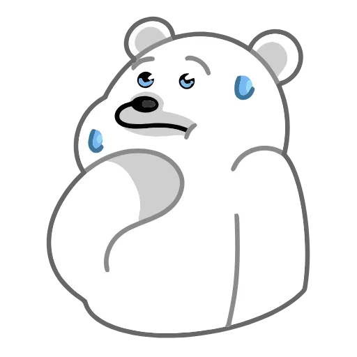 ☹️ Эмодзи «Зимние друзья» для Telegram