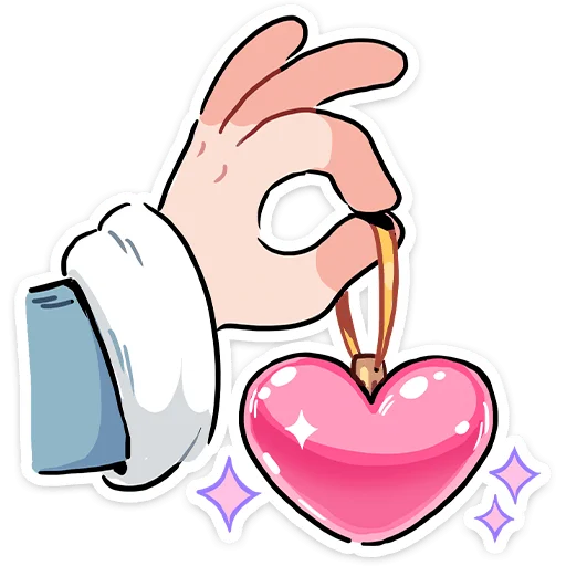 ❤️ Стикер «Зимние Нимб и Рожки» для Telegram