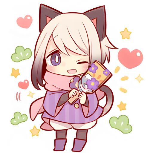 😉 Стикер «Зимние котята» для Telegram