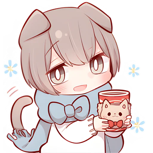 ☕ Стикер «Зимние котята» для Telegram