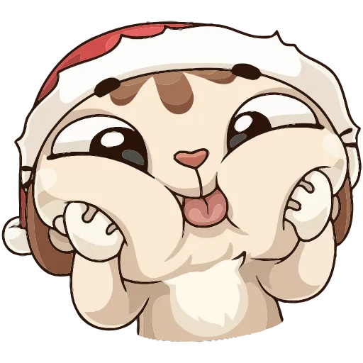 😋 Эмодзи «Зимний Котик» для Telegram