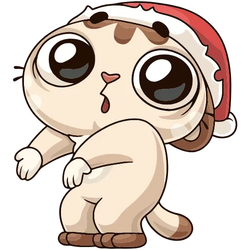 🤔 Эмодзи «Зимний Котик» для Telegram