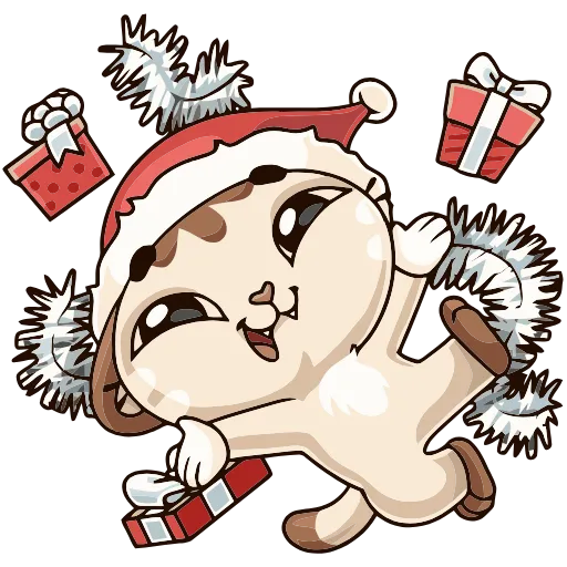 🎁 Эмодзи «Зимний Котик» для Telegram