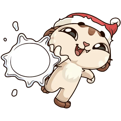 🙃 Эмодзи «Зимний Котик» для Telegram