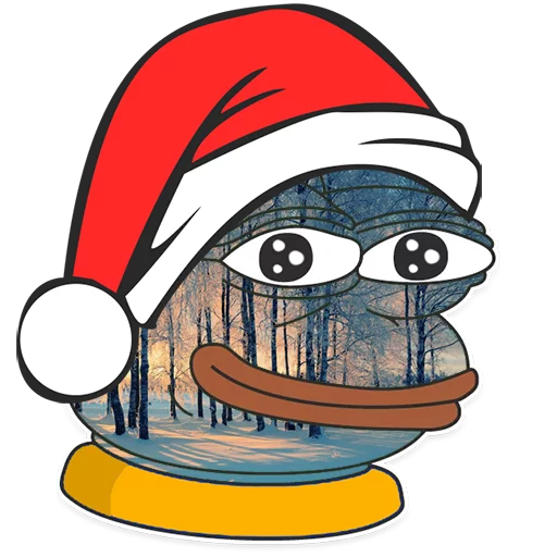 Стикерпак Winter Pepe для Telegram