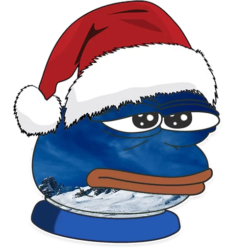 😑 Стикер «Winter Pepe» для Telegram