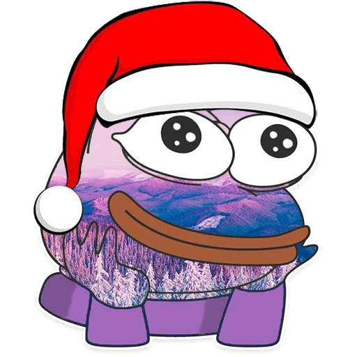 🙃 Стикер «Winter Pepe» для Telegram