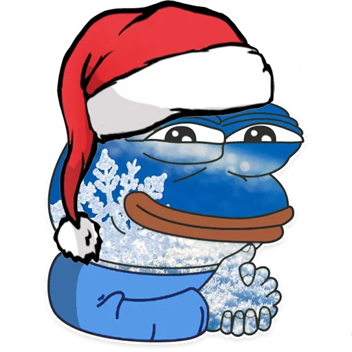 😏 Стикер «Winter Pepe» для Telegram