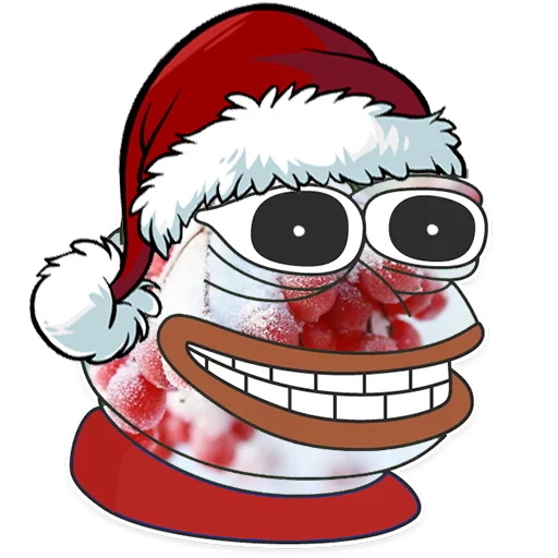 😍 Стикер «Winter Pepe» для Telegram
