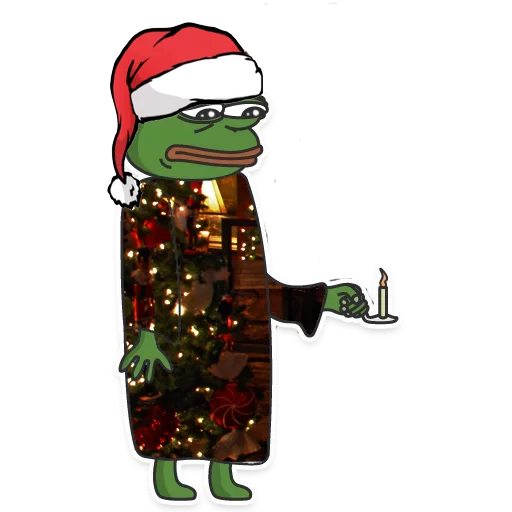 😞 Стикер «Winter Pepe» для Telegram