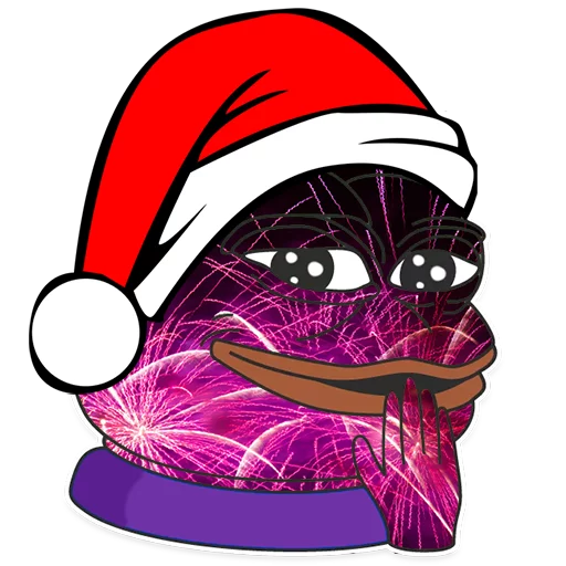 😏 Стикер «Winter Pepe» для Telegram