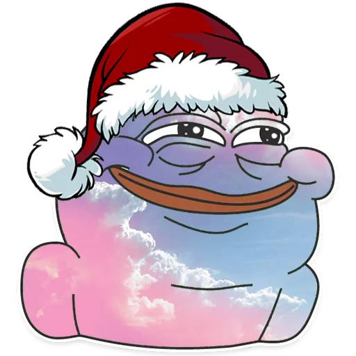 😊 Стикер «Winter Pepe» для Telegram