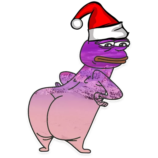 😕 Стикер «Winter Pepe» для Telegram